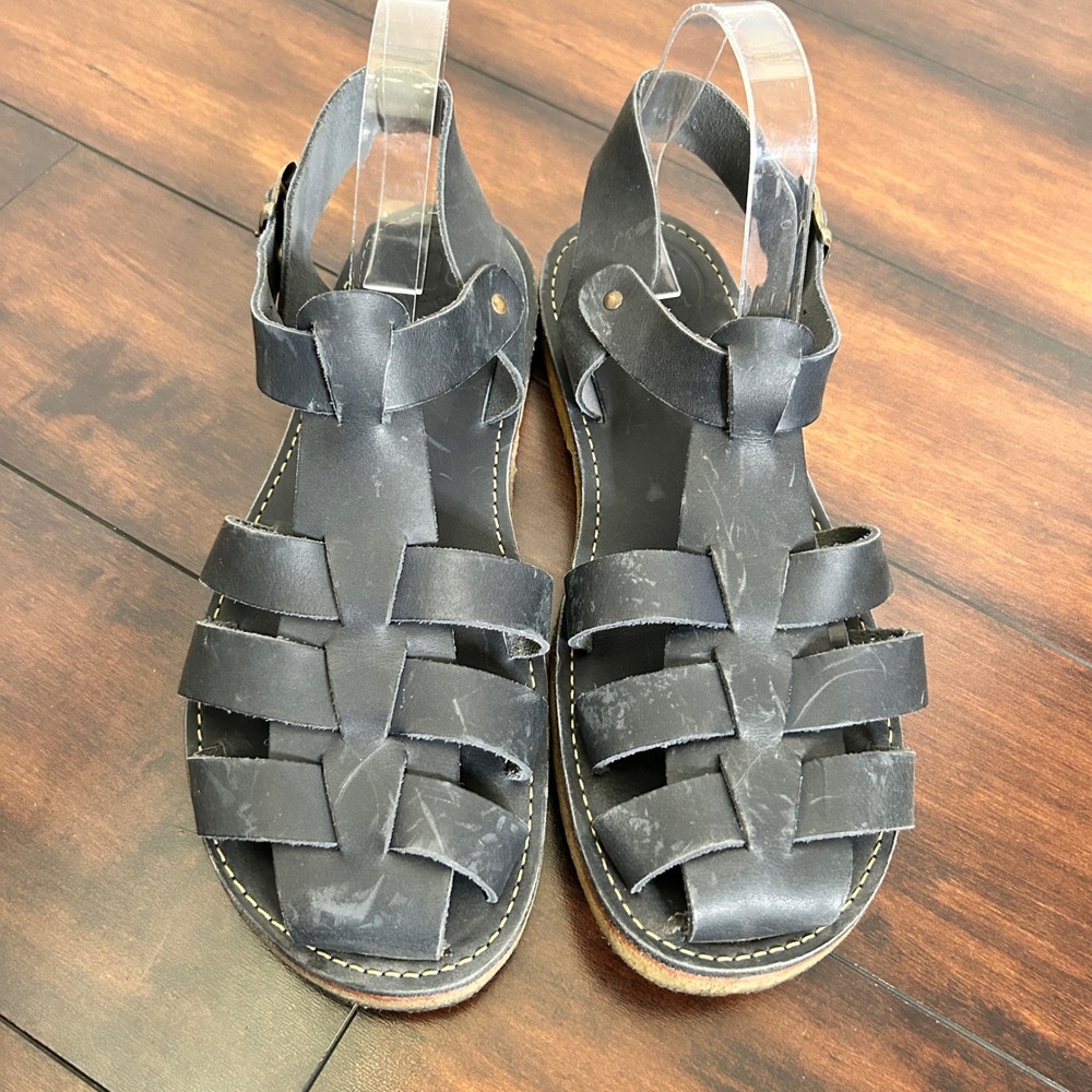 Duckfeet Ringkobing Fisherman Sandals in Slate Leather Men EU44/ US10.5-11